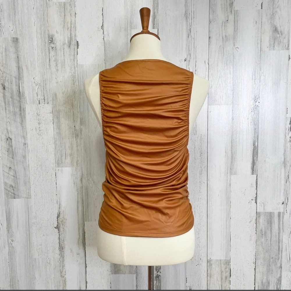Free People Ride Along Ruched Crop Top medium - Picture 3 of 3